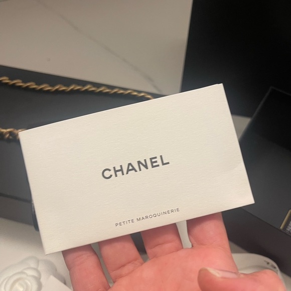 Chanel 19 . Mini flap wallet on chain. - Picture 12 of 15